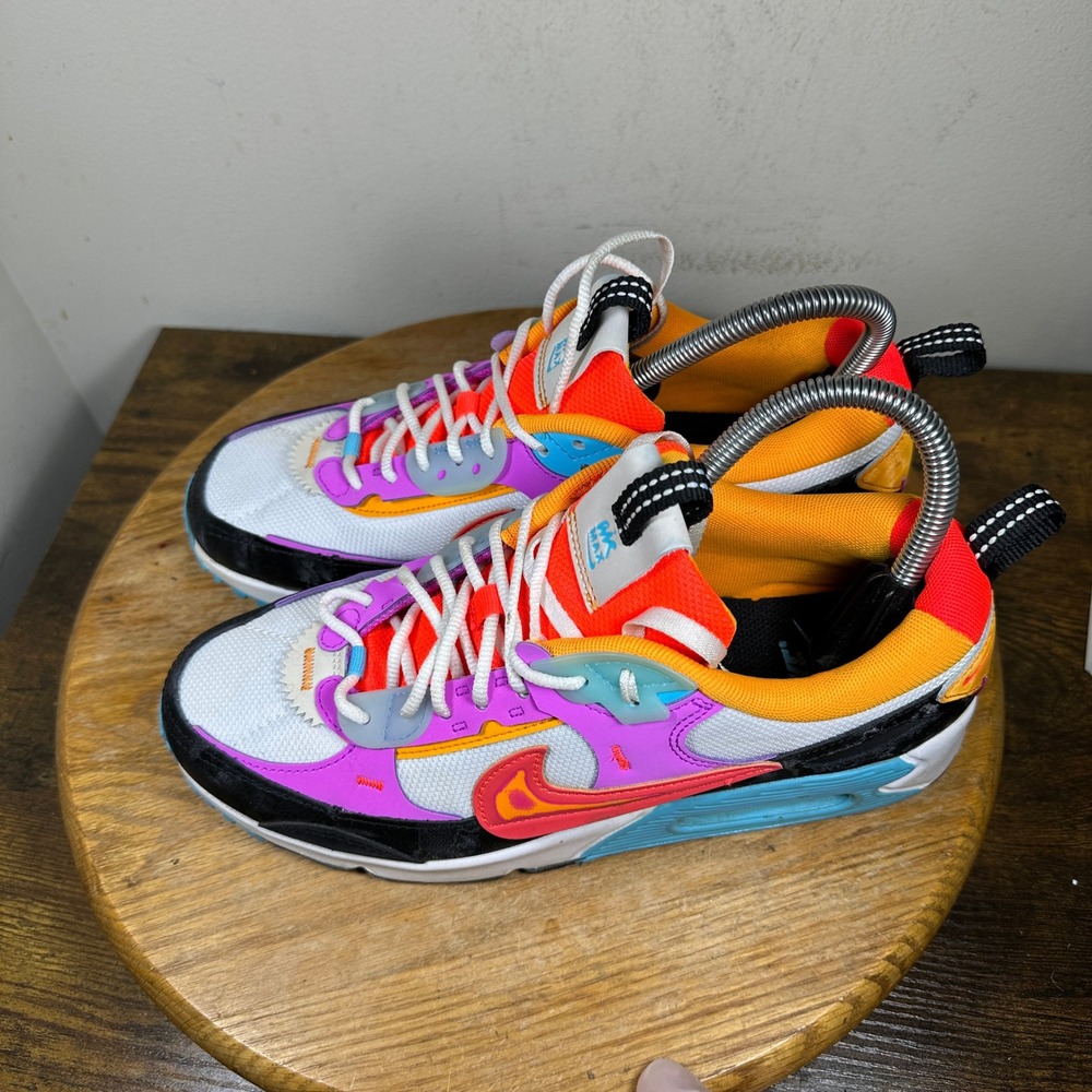 Nike Air Max Futura 90 Womens 9.5 White Hyper Pink Orange Sneakers FD0821-100 - Picture 9 of 9